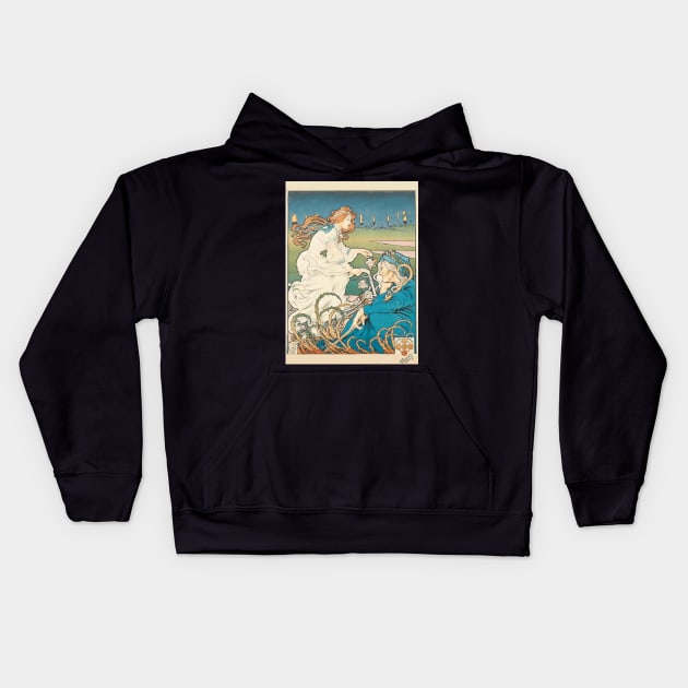 Cycles by H Thiriet Kids Hoodie by Artimaeus